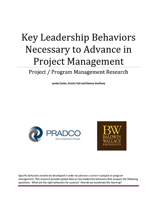Key Leadership Behaviors to Advance in Project and ProgramManagement